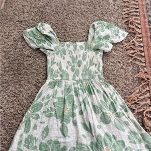 Floral Green Dress